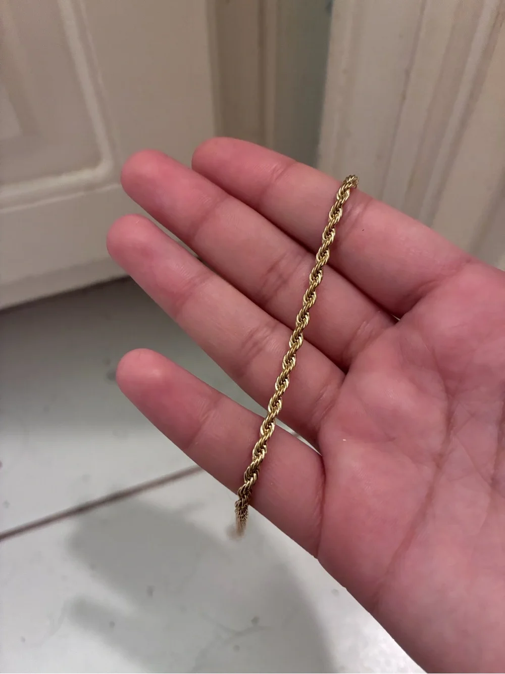 Gold Sailboat Rope Bracelet